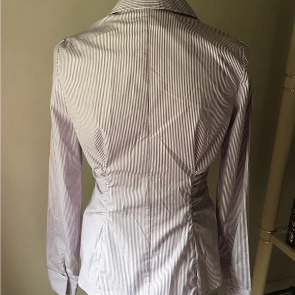 New York & Co Buttoned Down Striped Shirt - Picture 3 of 8